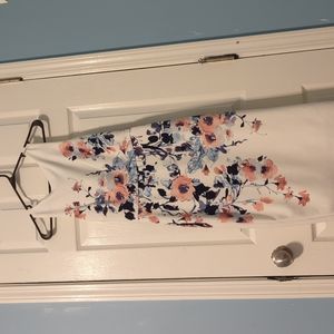 A knee length floral dress